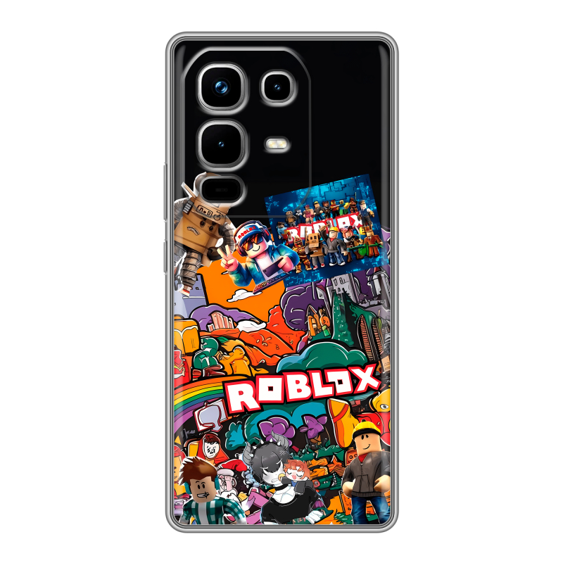 Силиконовый чехол на Infinix Note 50 4G с принтом Roblox Роблокс Силиконовый чехол на Infinix Note 50 4G с принтом Roblox Роблокс