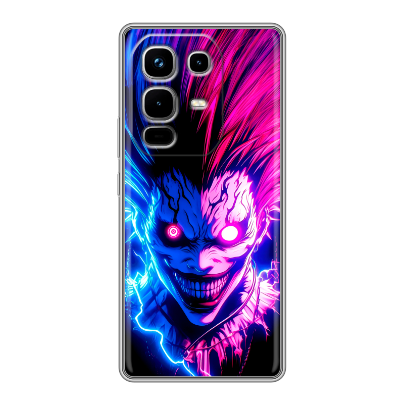 Силиконовый чехол на Infinix Note 50 4G с принтом Death note Тетрадь смерти Силиконовый чехол на Infinix Note 50 4G с принтом Death note Тетрадь смерти