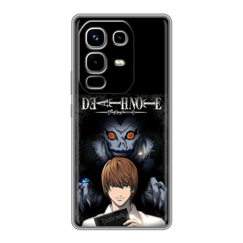 Силиконовый чехол на Infinix Note 50 4G с принтом Death note Тетрадь смерти Силиконовый чехол на Infinix Note 50 4G с принтом Death note Тетрадь смерти