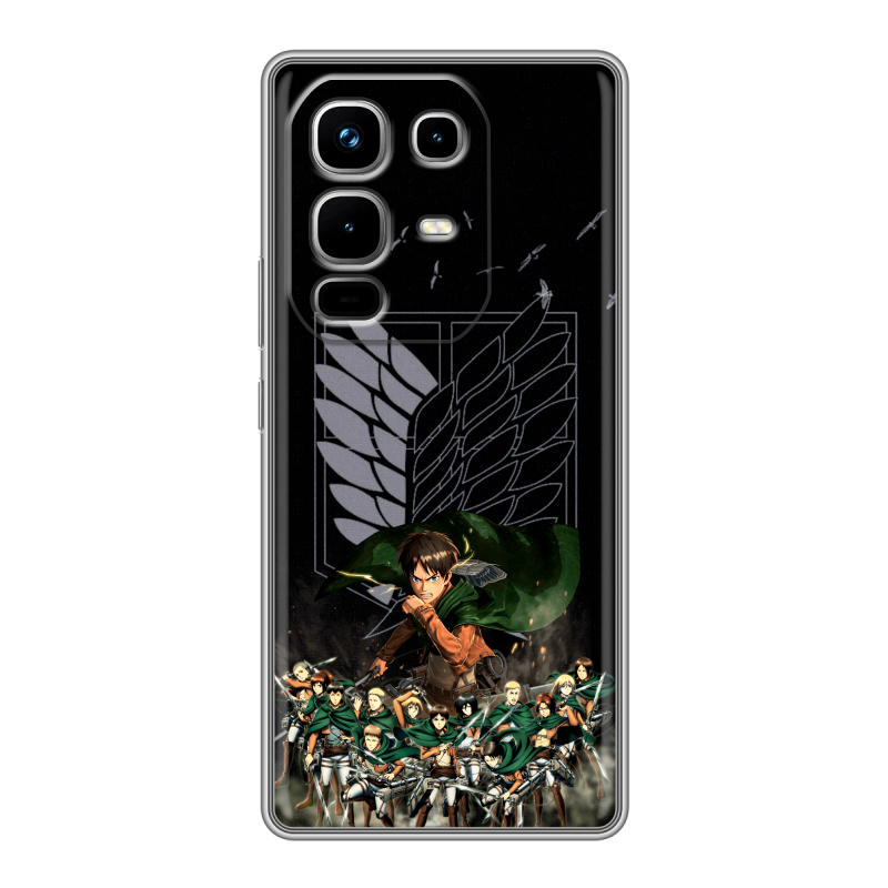 Силиконовый чехол на Infinix Note 50 4G с принтом Атака титанов Силиконовый чехол на Infinix Note 50 4G с принтом Атака титанов