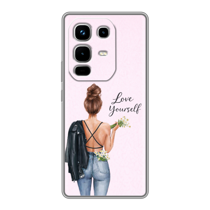 Силиконовый чехол на Infinix Note 50 4G с принтом женский Силиконовый чехол на Infinix Note 50 4G с принтом женский