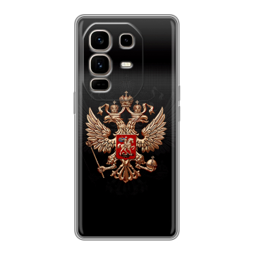 Силиконовый чехол на Infinix Note 50 Pro Plus с принтом Герб России