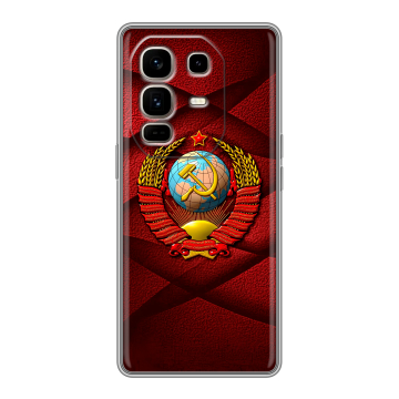 Силиконовый чехол на Infinix Note 50 Pro Plus с принтом Герб СССР