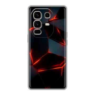 Силиконовый чехол на Infinix Note 50 Pro Plus с принтом Яркие абстракции