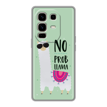 Силиконовый чехол на Infinix Note 50 Pro Plus с принтом Лама