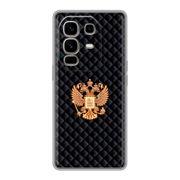 Силиконовый чехол на Infinix Note 50 Pro Plus с принтом Герб России принт