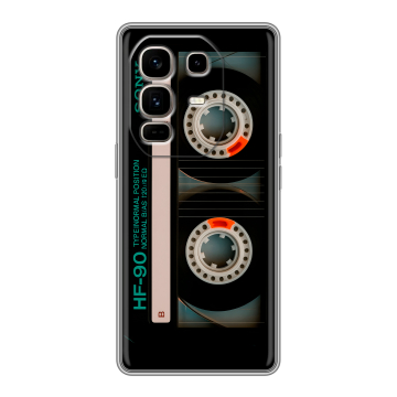 Силиконовый чехол на Infinix Note 50 Pro Plus с принтом Кассета