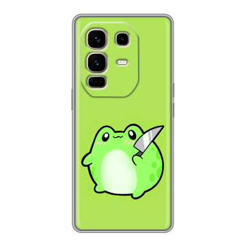 Силиконовый чехол на Infinix Note 50 Pro Plus с принтом Лягушенок Силиконовый чехол на Infinix Note 50 Pro Plus с принтом Лягушенок