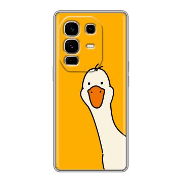 Силиконовый чехол на Infinix Note 50 Pro Plus с принтом Утка Силиконовый чехол на Infinix Note 50 Pro Plus с принтом Утка