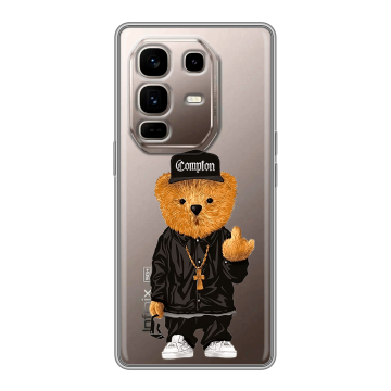 Силиконовый чехол на Infinix Note 50 Pro Plus с принтом Мишка Силиконовый чехол на Infinix Note 50 Pro Plus с принтом Мишка