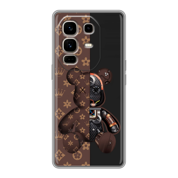 Силиконовый чехол на Infinix Note 50 Pro Plus с принтом Луи робот Силиконовый чехол на Infinix Note 50 Pro Plus с принтом Луи робот