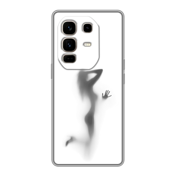 Силиконовый чехол на Infinix Note 50 Pro Plus с принтом Силуэт