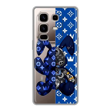 Силиконовый чехол на Infinix Note 50 Pro Plus с принтом Луи робот Силиконовый чехол на Infinix Note 50 Pro Plus с принтом Луи робот