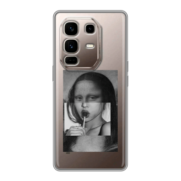 Силиконовый чехол на Infinix Note 50 Pro Plus с принтом Мона Лиза Силиконовый чехол на Infinix Note 50 Pro Plus с принтом Мона Лиза
