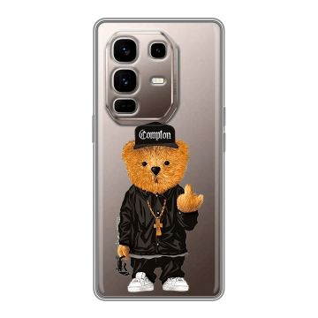 Силиконовый чехол на Infinix Note 50 Pro Plus с принтом Плюшевый медведь Силиконовый чехол на Infinix Note 50 Pro Plus с принтом Плюшевый медведь