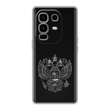 Силиконовый чехол на Infinix Note 50 Pro Plus с принтом Герб России