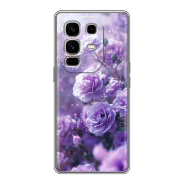 Силиконовый чехол на Infinix Note 50 Pro Plus с принтом Розы цветы Силиконовый чехол на Infinix Note 50 Pro Plus с принтом Розы цветы
