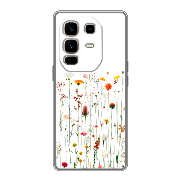 Силиконовый чехол на Infinix Note 50 Pro Plus с принтом цветы Силиконовый чехол на Infinix Note 50 Pro Plus с принтом цветы