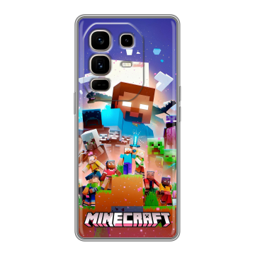 Силиконовый чехол на Infinix Note 50 Pro Plus с принтом Майнкрафт Minecraft Силиконовый чехол на Infinix Note 50 Pro Plus с принтом Майнкрафт Minecraft