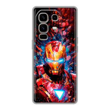 Силиконовый чехол на Infinix Note 50 Pro Plus с принтом Железный человек Ironman Силиконовый чехол на Infinix Note 50 Pro Plus с принтом Железный человек Ironman