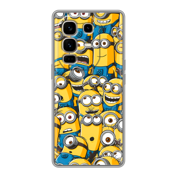 Силиконовый чехол на Infinix Note 50 Pro Plus с принтом Миньоны Силиконовый чехол на Infinix Note 50 Pro Plus с принтом Миньоны