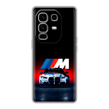Силиконовый чехол на Infinix Note 50 Pro Plus с принтом БМВ BMW Силиконовый чехол на Infinix Note 50 Pro Plus с принтом БМВ BMW