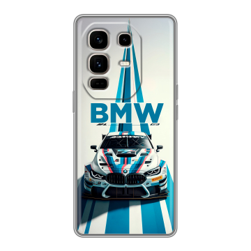 Силиконовый чехол на Infinix Note 50 Pro Plus с принтом БМВ BMW Силиконовый чехол на Infinix Note 50 Pro Plus с принтом БМВ BMW