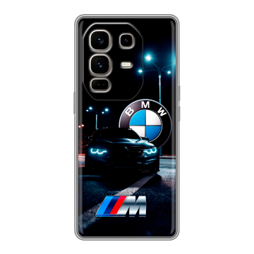 Силиконовый чехол на Infinix Note 50 Pro Plus с принтом БМВ BMW Силиконовый чехол на Infinix Note 50 Pro Plus с принтом БМВ BMW