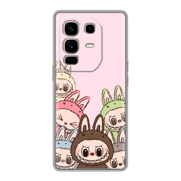 Силиконовый чехол на Infinix Note 50 Pro Plus с принтом Лабубу Силиконовый чехол на Infinix Note 50 Pro Plus с принтом Лабубу