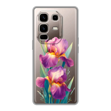 Силиконовый чехол на Infinix Note 50 Pro Plus с принтом Цветы орхидеи Силиконовый чехол на Infinix Note 50 Pro Plus с принтом Цветы орхидеи