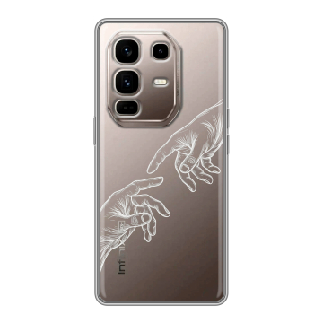 Силиконовый чехол на Infinix Note 50 Pro Plus с принтом Сотворение мира Силиконовый чехол на Infinix Note 50 Pro Plus с принтом Сотворение мира