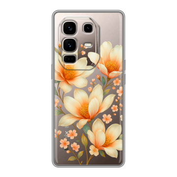 Силиконовый чехол на Infinix Note 50 Pro Plus с принтом Цветы Силиконовый чехол на Infinix Note 50 Pro Plus с принтом Цветы
