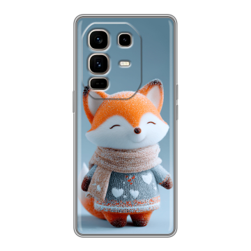 Силиконовый чехол на Infinix Note 50 Pro Plus с принтом Лиса Силиконовый чехол на Infinix Note 50 Pro Plus с принтом Лиса