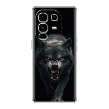 Силиконовый чехол на Infinix Note 50 Pro Plus с принтом Волк Силиконовый чехол на Infinix Note 50 Pro Plus с принтом Волк