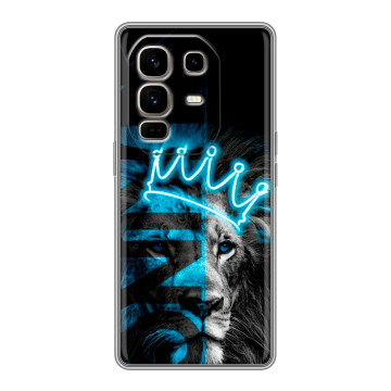 Силиконовый чехол на Infinix Note 50 Pro Plus с принтом Король лев Силиконовый чехол на Infinix Note 50 Pro Plus с принтом Король лев