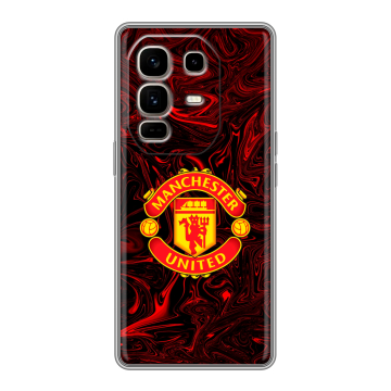 Силиконовый чехол на Infinix Note 50 Pro Plus с принтом Manchester United Силиконовый чехол на Infinix Note 50 Pro Plus с принтом Manchester United