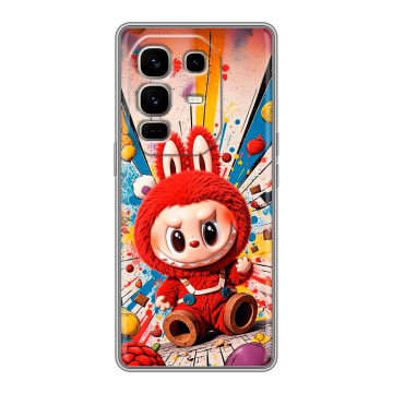Силиконовый чехол на Infinix Note 50 Pro Plus с принтом Labubu Лабубу Силиконовый чехол на Infinix Note 50 Pro Plus с принтом Labubu Лабубу