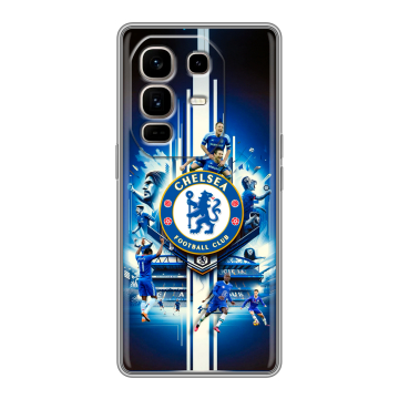 Силиконовый чехол на Infinix Note 50 Pro Plus с принтом Chelsea Челси Силиконовый чехол на Infinix Note 50 Pro Plus с принтом Chelsea Челси
