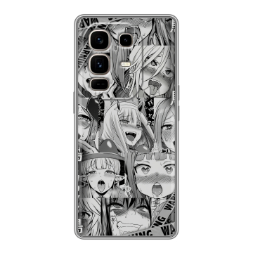 Силиконовый чехол на Infinix Note 50 Pro Plus с принтом Ahegao Ахегао Аниме Силиконовый чехол на Infinix Note 50 Pro Plus с принтом Ahegao Ахегао Аниме