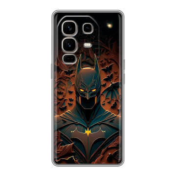 Силиконовый чехол на Infinix Note 50 Pro Plus с принтом Batman Бэтмен Силиконовый чехол на Infinix Note 50 Pro Plus с принтом Batman Бэтмен