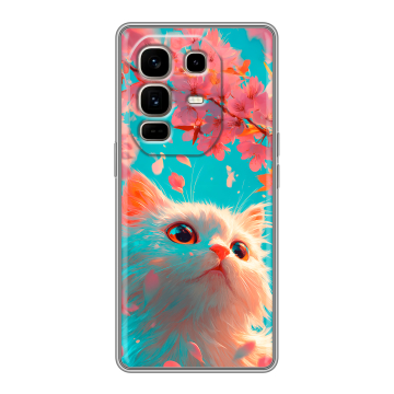 Силиконовый чехол на Infinix Note 50 Pro Plus с принтом Красивый кот Силиконовый чехол на Infinix Note 50 Pro Plus с принтом Красивый кот