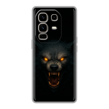 Силиконовый чехол на Infinix Note 50 Pro Plus с принтом Волк Силиконовый чехол на Infinix Note 50 Pro Plus с принтом Волк
