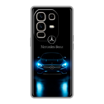 Силиконовый чехол на Infinix Note 50 Pro Plus с принтом Mercedes Мерседес