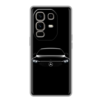 Силиконовый чехол на Infinix Note 50 Pro Plus с принтом Mercedes Мерседес