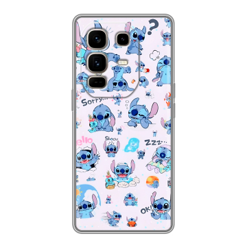 Силиконовый чехол на Infinix Note 50 Pro Plus с принтом Лило и Стич