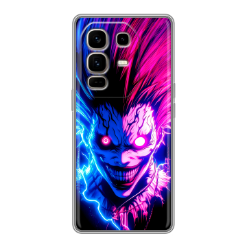 Силиконовый чехол на Infinix Note 50 Pro Plus с принтом Death note Тетрадь смерти Силиконовый чехол на Infinix Note 50 Pro Plus с принтом Death note Тетрадь смерти