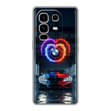Силиконовый чехол на Infinix Note 50 Pro Plus с принтом BMW БМВ Силиконовый чехол на Infinix Note 50 Pro Plus с принтом BMW БМВ