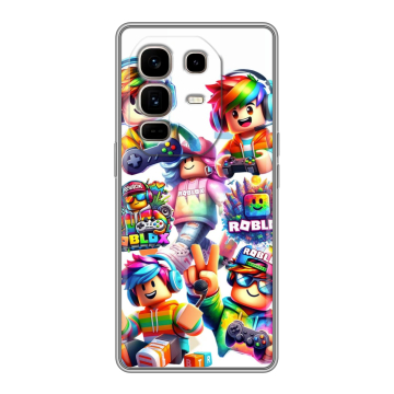 Силиконовый чехол на Infinix Note 50 Pro Plus с принтом Roblox Роблокс Силиконовый чехол на Infinix Note 50 Pro Plus с принтом Roblox Роблокс