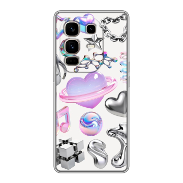 Силиконовый чехол на Infinix Note 50 Pro Plus с принтом Y2K Силиконовый чехол на Infinix Note 50 Pro Plus с принтом Y2K