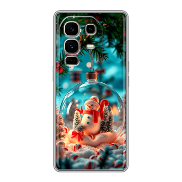 Силиконовый чехол на Infinix Note 50 Pro Plus с принтом Новый год Силиконовый чехол на Infinix Note 50 Pro Plus с принтом Новый год